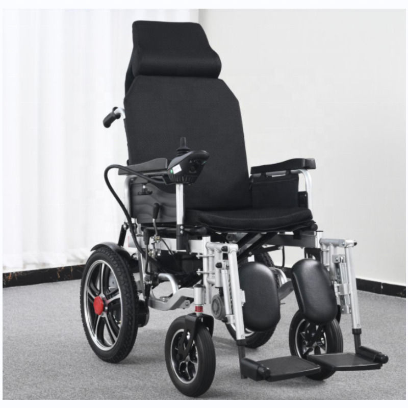 140kgの障害者向け、軽量で安価な折りたたみ式電動車椅子、電動車椅子リモコン無効